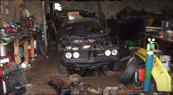 Rear-end rebuild in progress